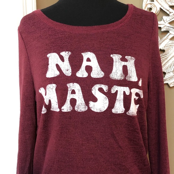 ⭐️ Fifth Sun Nah, Maste Graphic Print Lightweight Sweater - MEDIUM - Picture 2 of 11